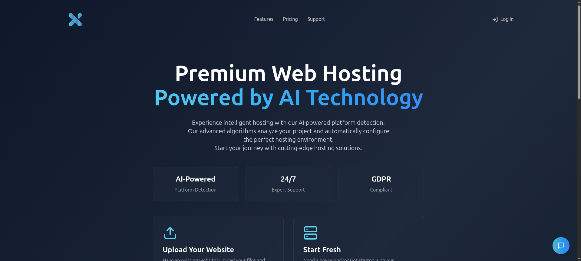 Screenshot of VPS-Hosting-Plattform